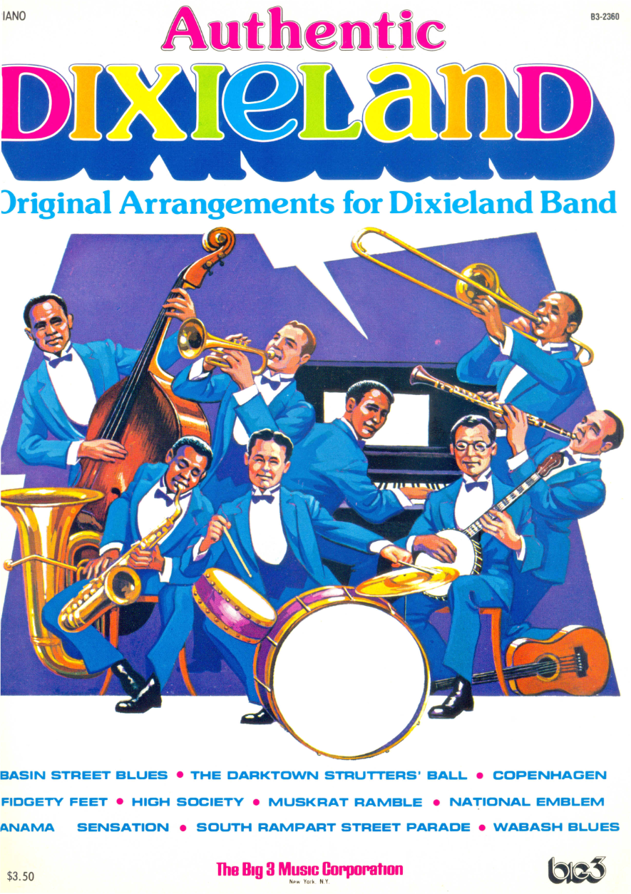 Authentic Dixieland — sheet music preview