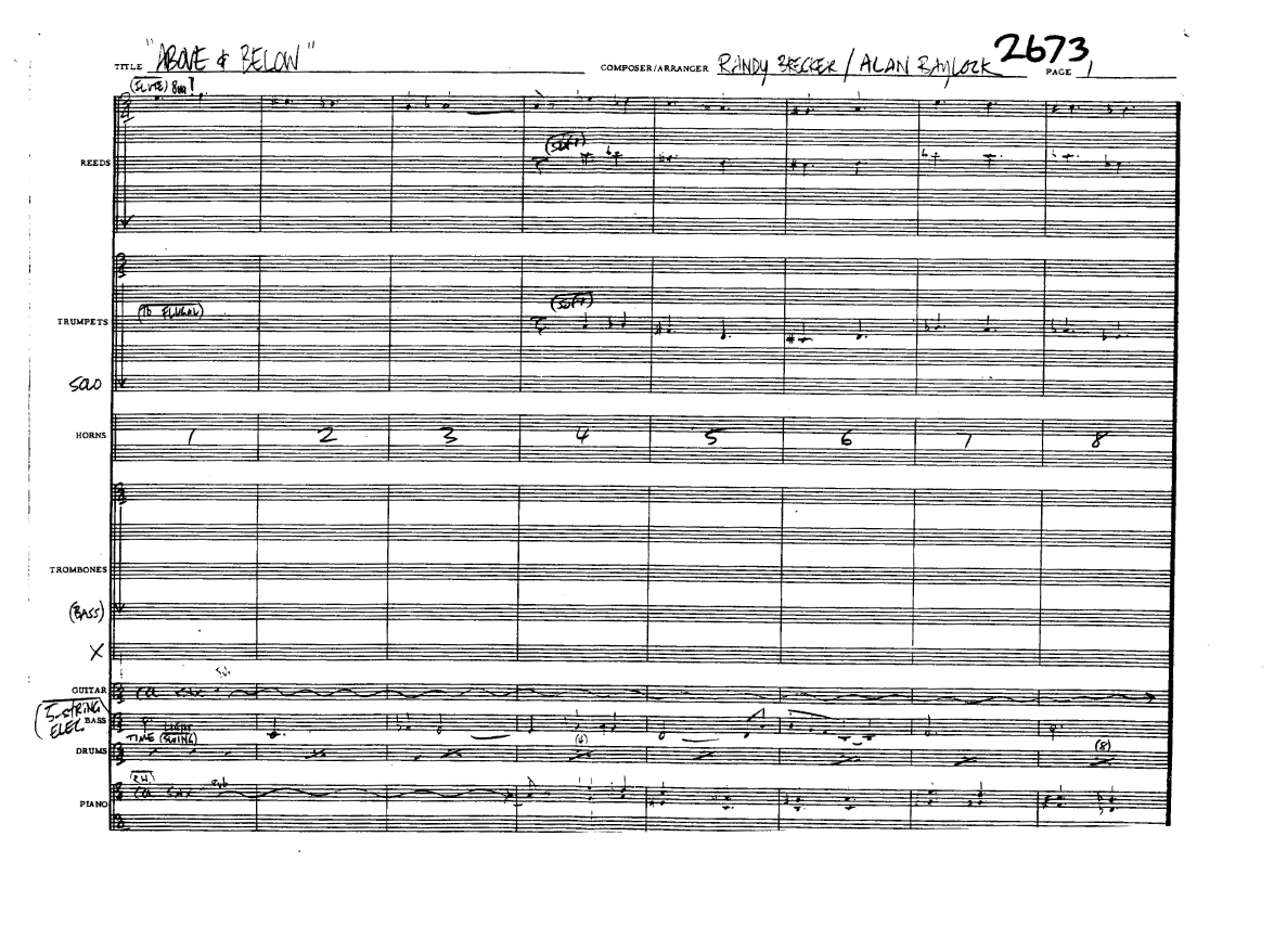 Above And Below (R.Brecker-A.Baylock) MP3 — sheet music preview