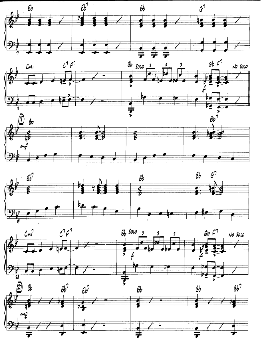 Tin Roof Blues — sheet music preview