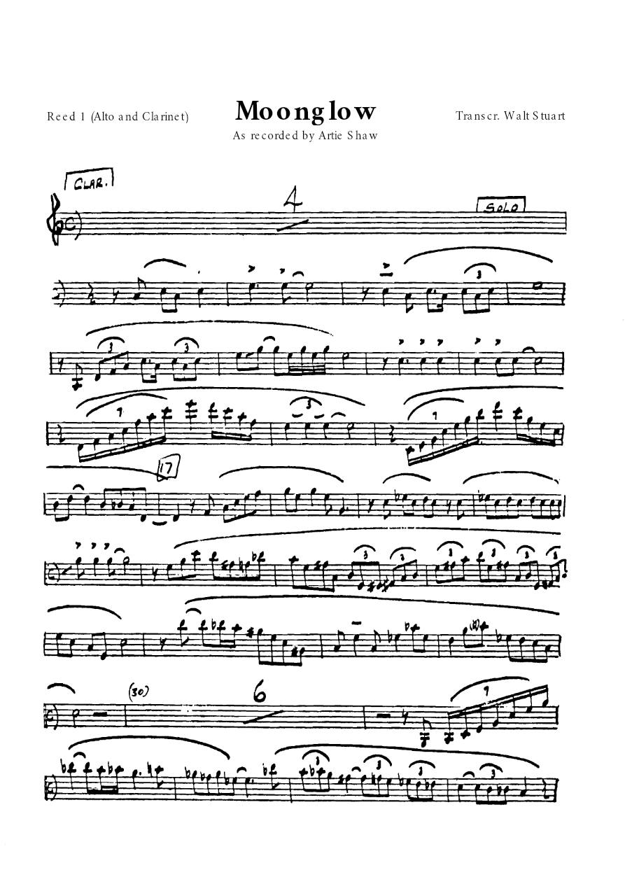 Moonglow (A.Shaw) MP3 — sheet music preview