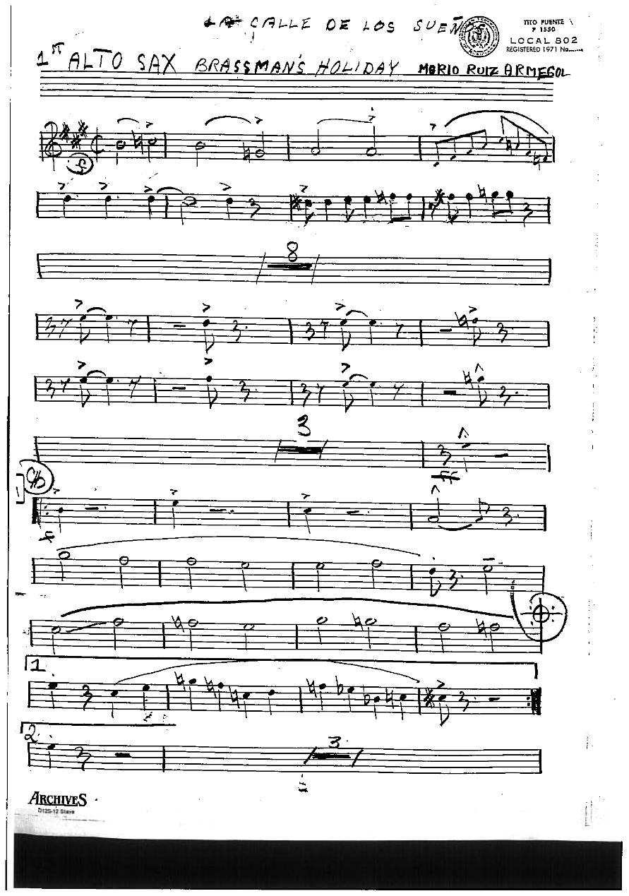 Brassman's Holiday — sheet music preview