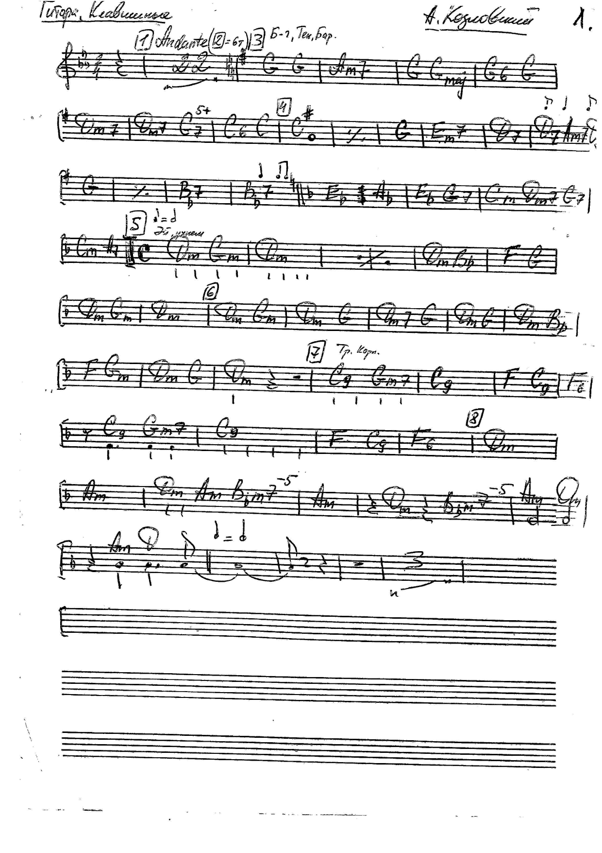 fantasiy GUITAR — sheet music preview