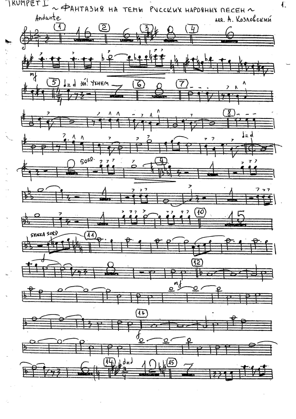 fantasiy TRUMPET — sheet music preview