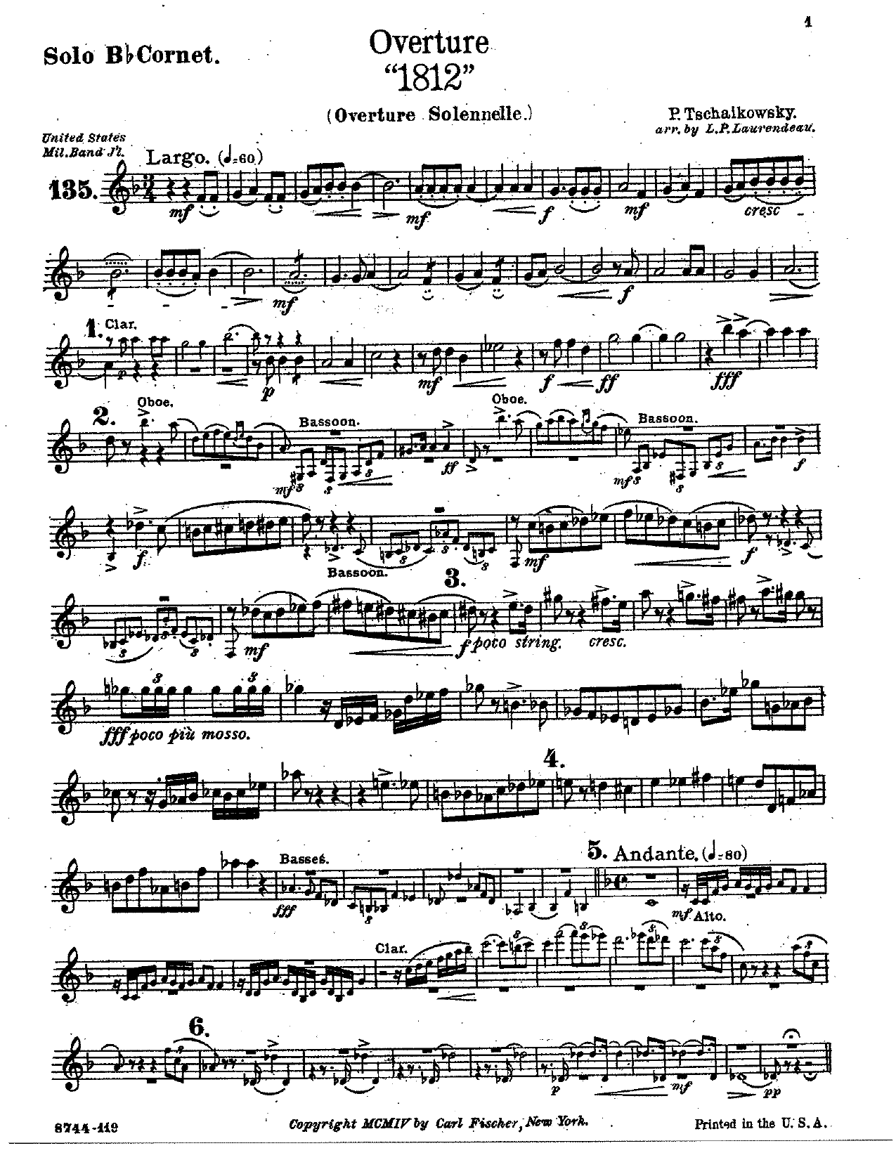 1812 Brass — sheet music preview