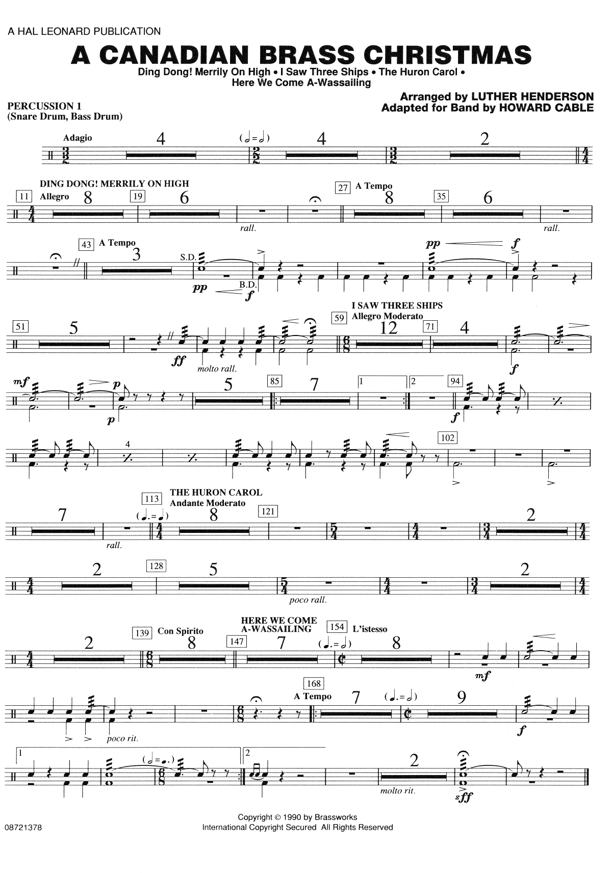Canadian Brass Christmas-Percusion1 — sheet music preview
