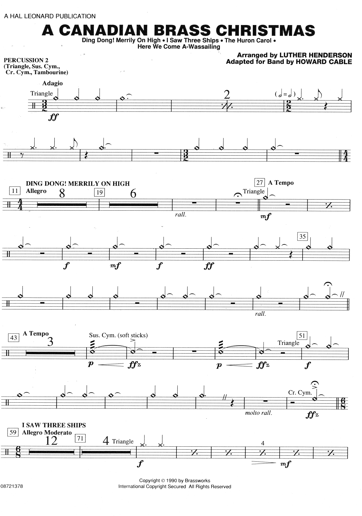 Canadian Brass Christmas-Percusion2 — sheet music preview
