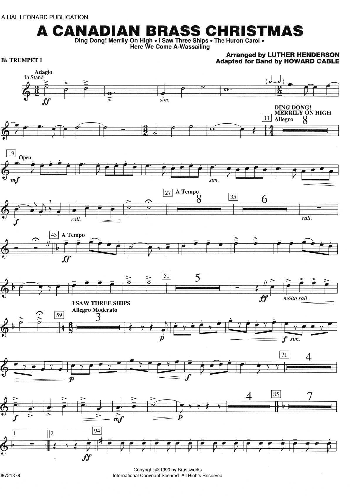 Canadian Brass Christmas-Trompeta1 — sheet music preview