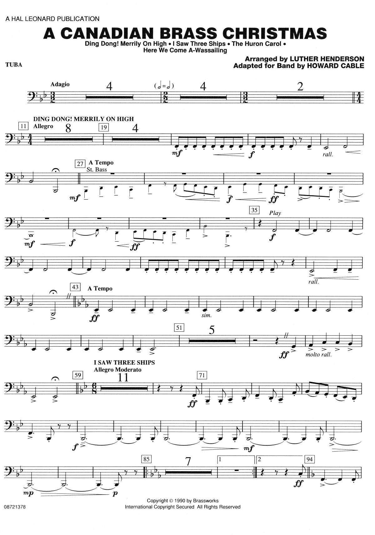 Canadian Brass Christmas-Tuba — sheet music preview