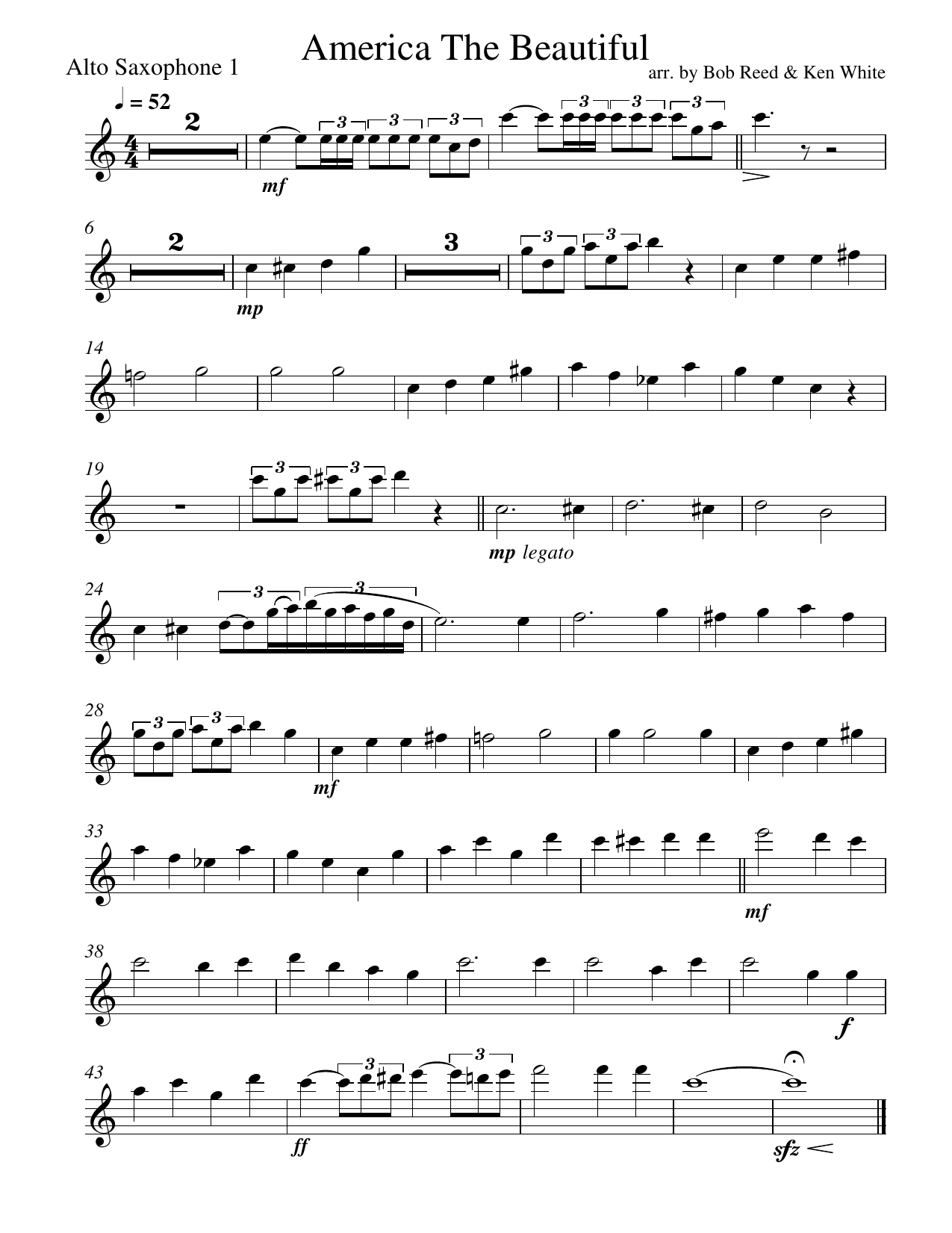 ATB Alto — sheet music preview