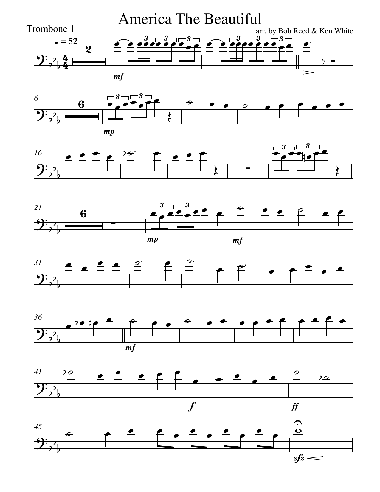 ATB Bone — sheet music preview