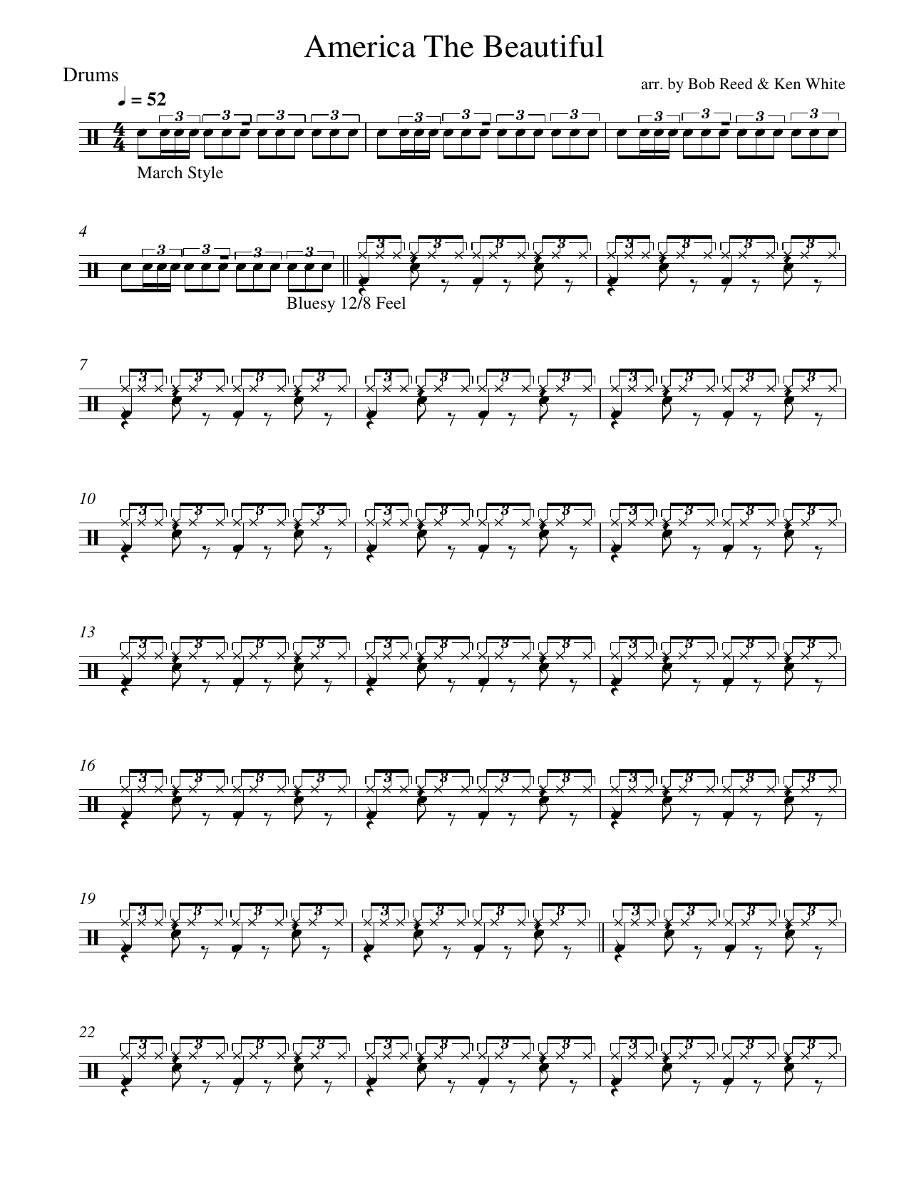 ATB Drums — sheet music preview