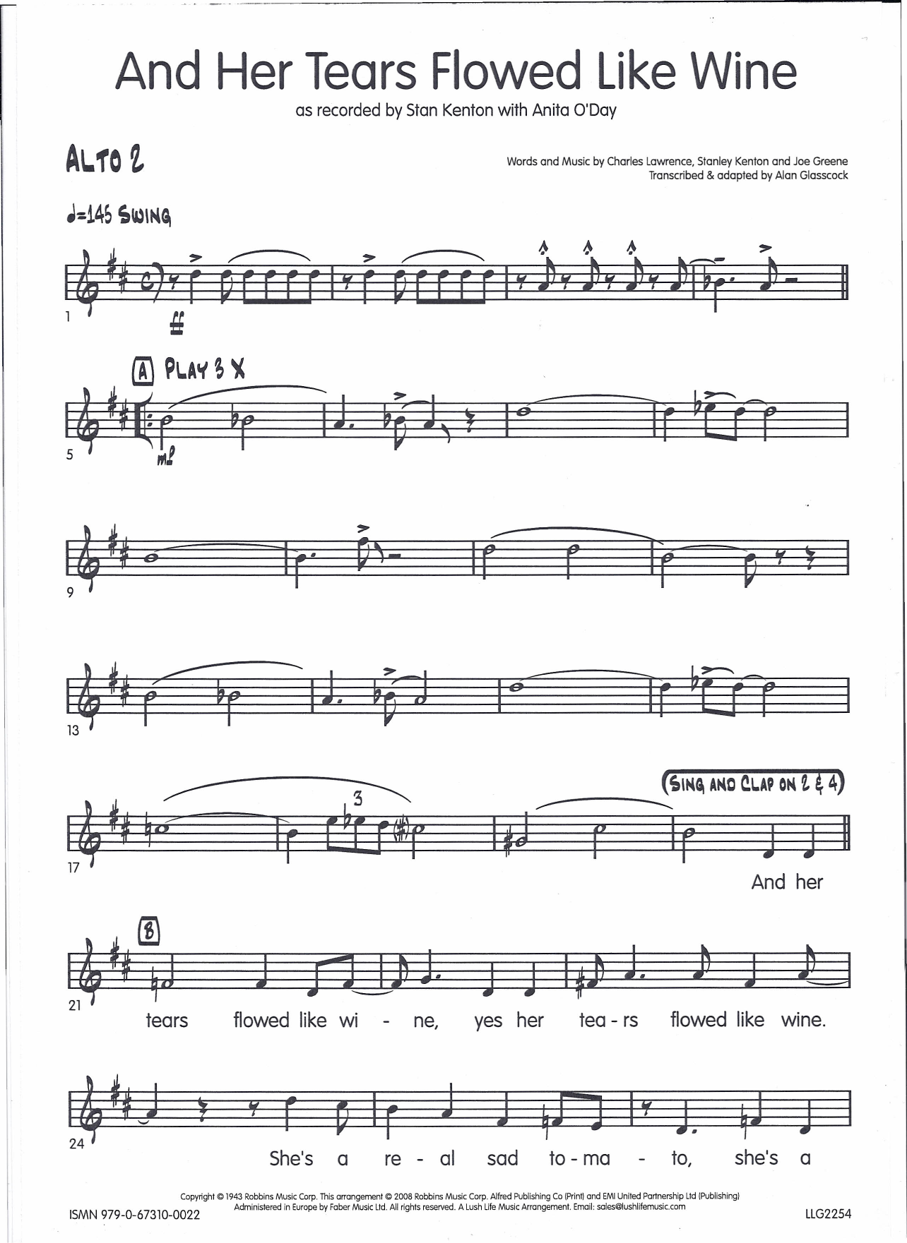 AltoSax2 — sheet music preview