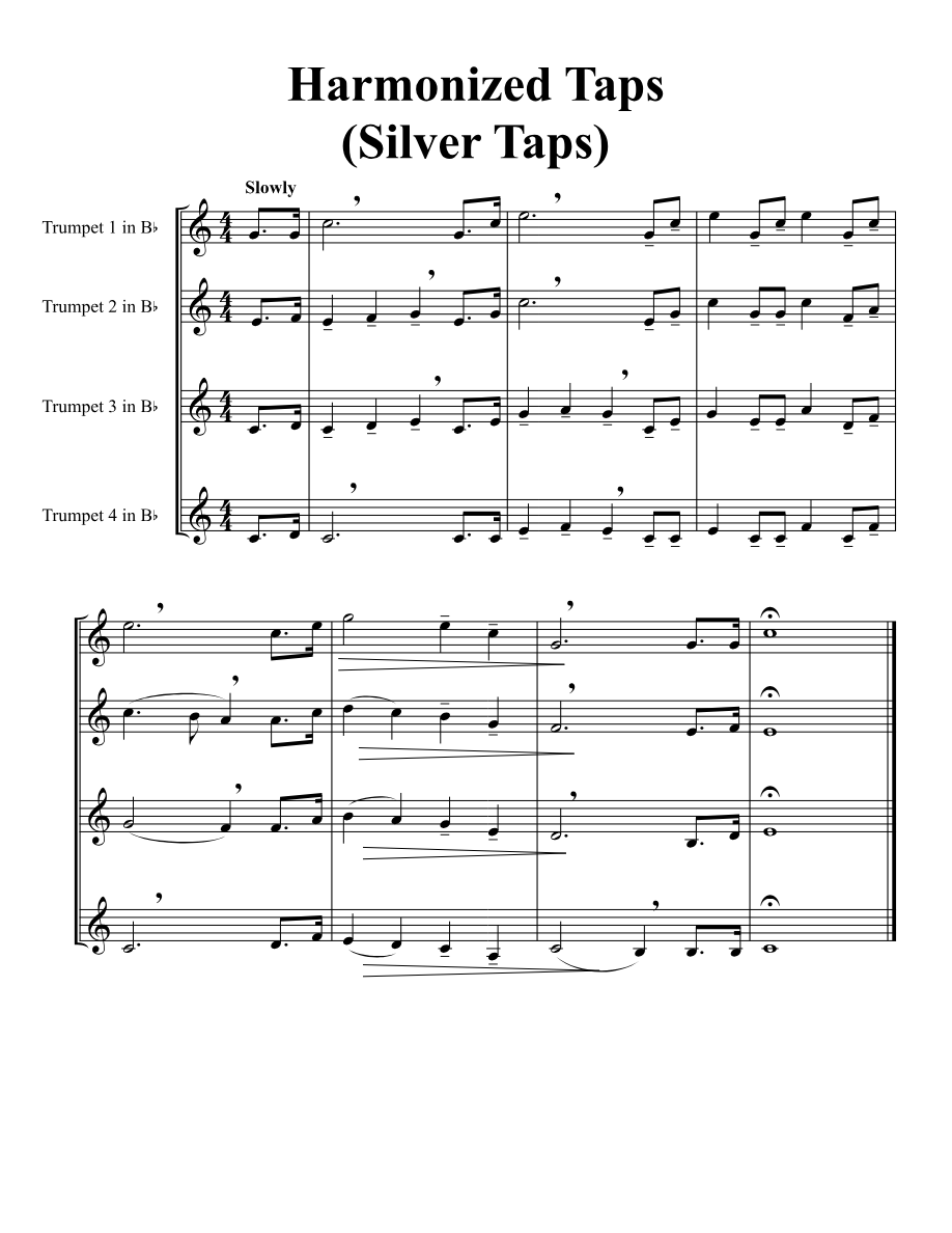 11.-Silver-Harmonized-Taps — sheet music preview