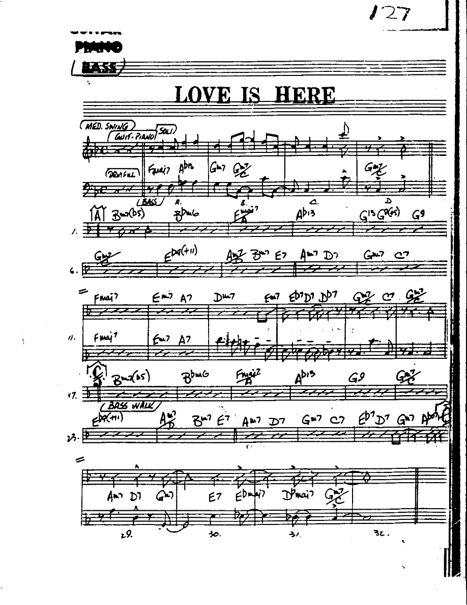 Our Love is here to stay-Bass — sheet music preview