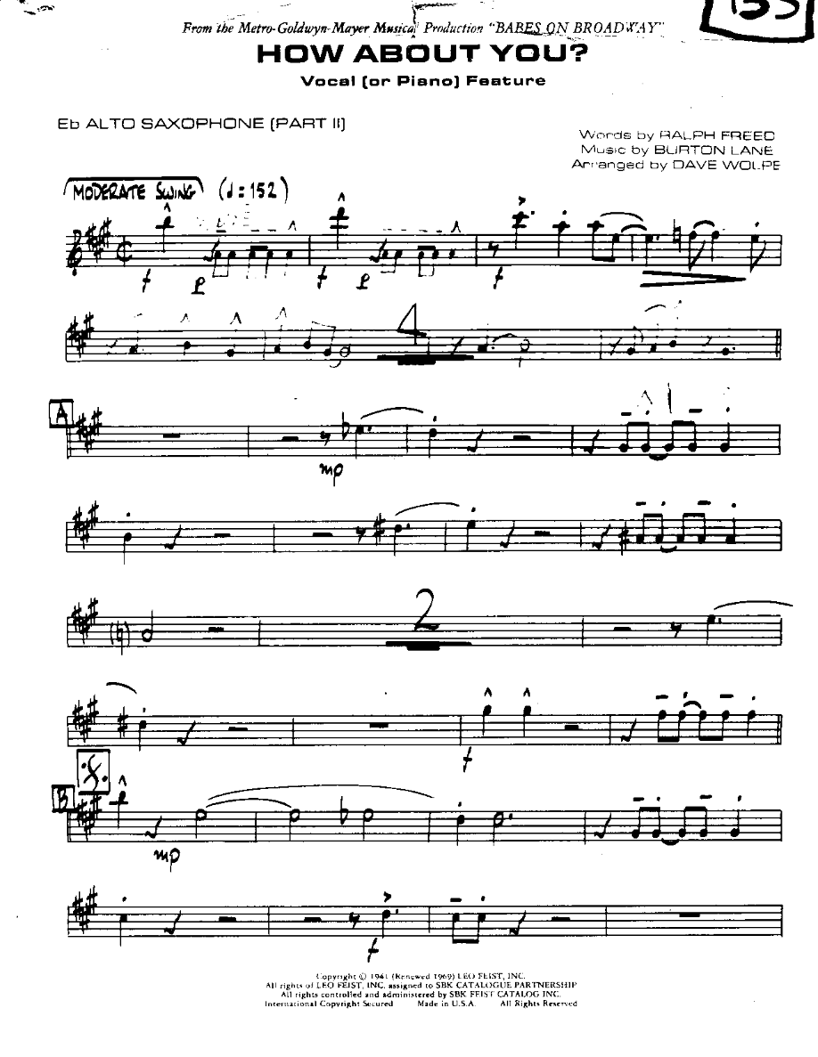 How about You-Alto — sheet music preview