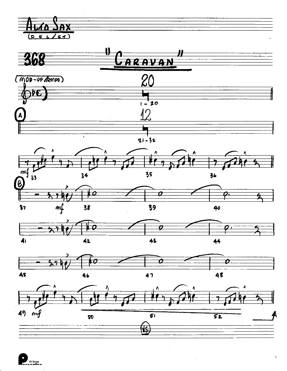 Caravan (Kenton Dectet #368) 3213 — sheet music preview