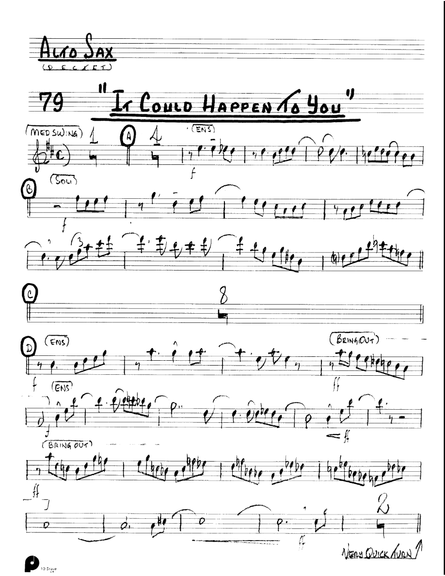 It Could Happen To You (Kenton Dectet #79) 3213 — sheet music preview