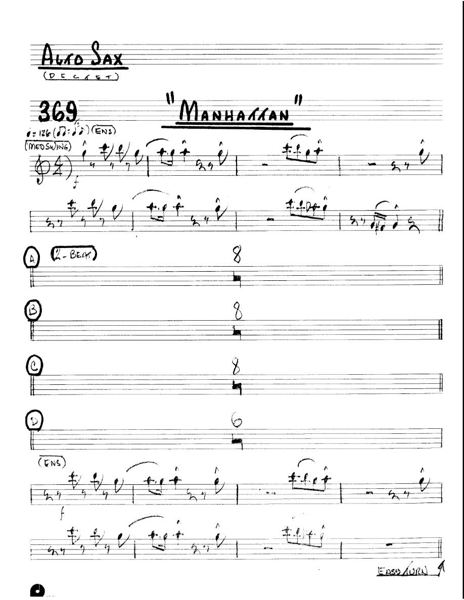 Manhattan (Kenton Dectet #369) 3213 — sheet music preview