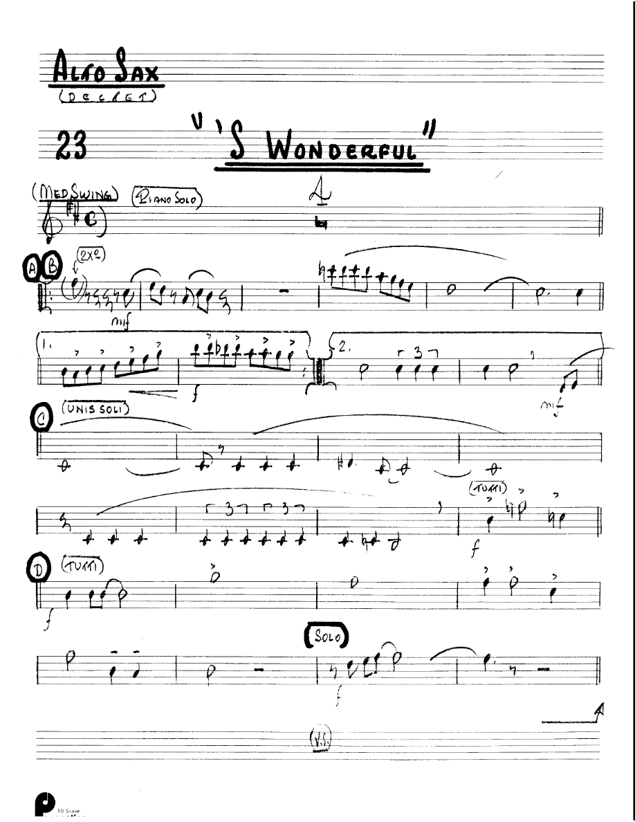 S Wonderful (Kenton Dectet #023) 3213 — sheet music preview