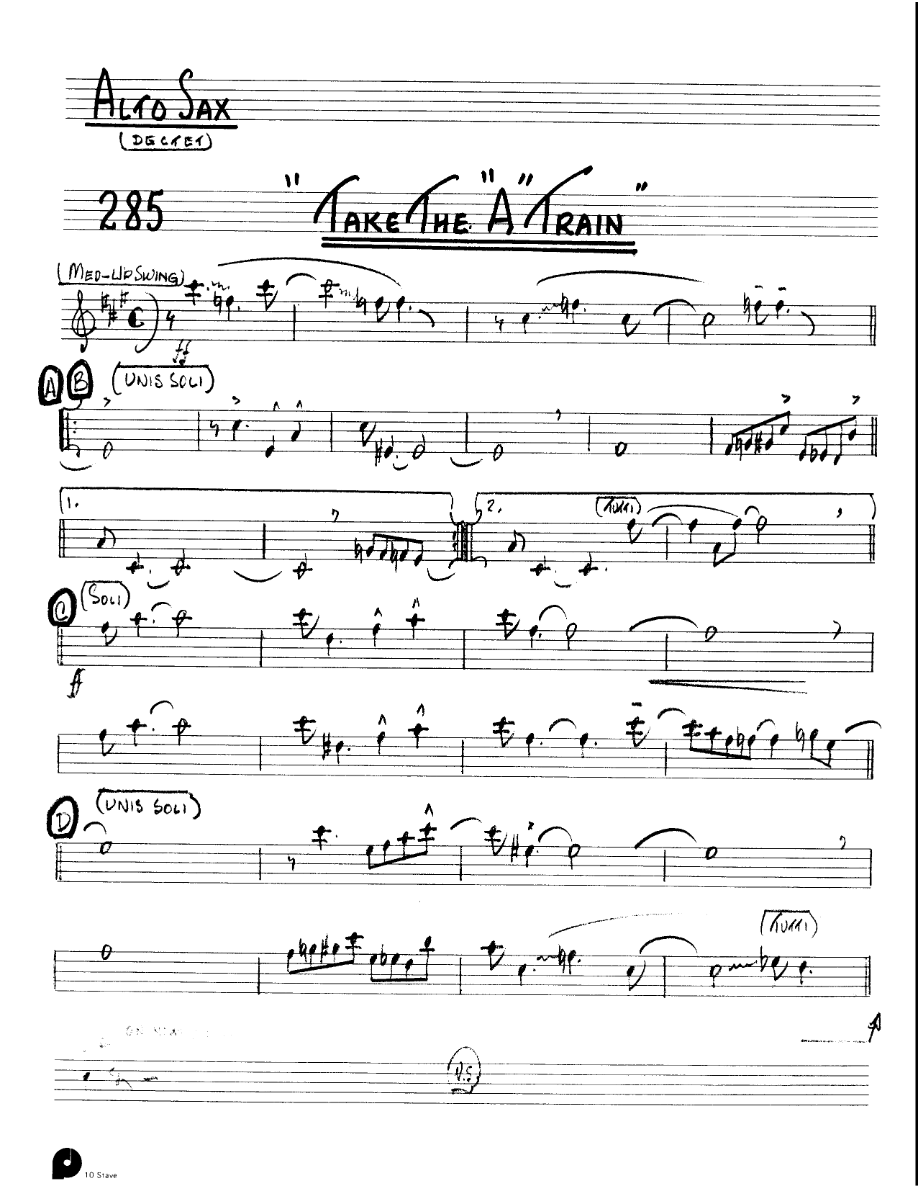 Take The 'A' Train (Kenton Dectet #285) 3213 — sheet music preview