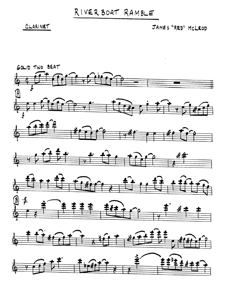 Riverboat Ramble — sheet music preview