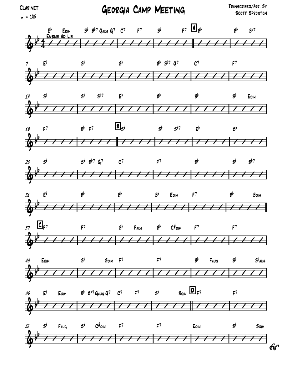 Georgia Camp Meeting — sheet music preview