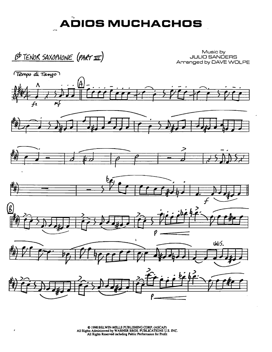 Adiosmuchachos Bbtenorsaxpart3 — sheet music preview