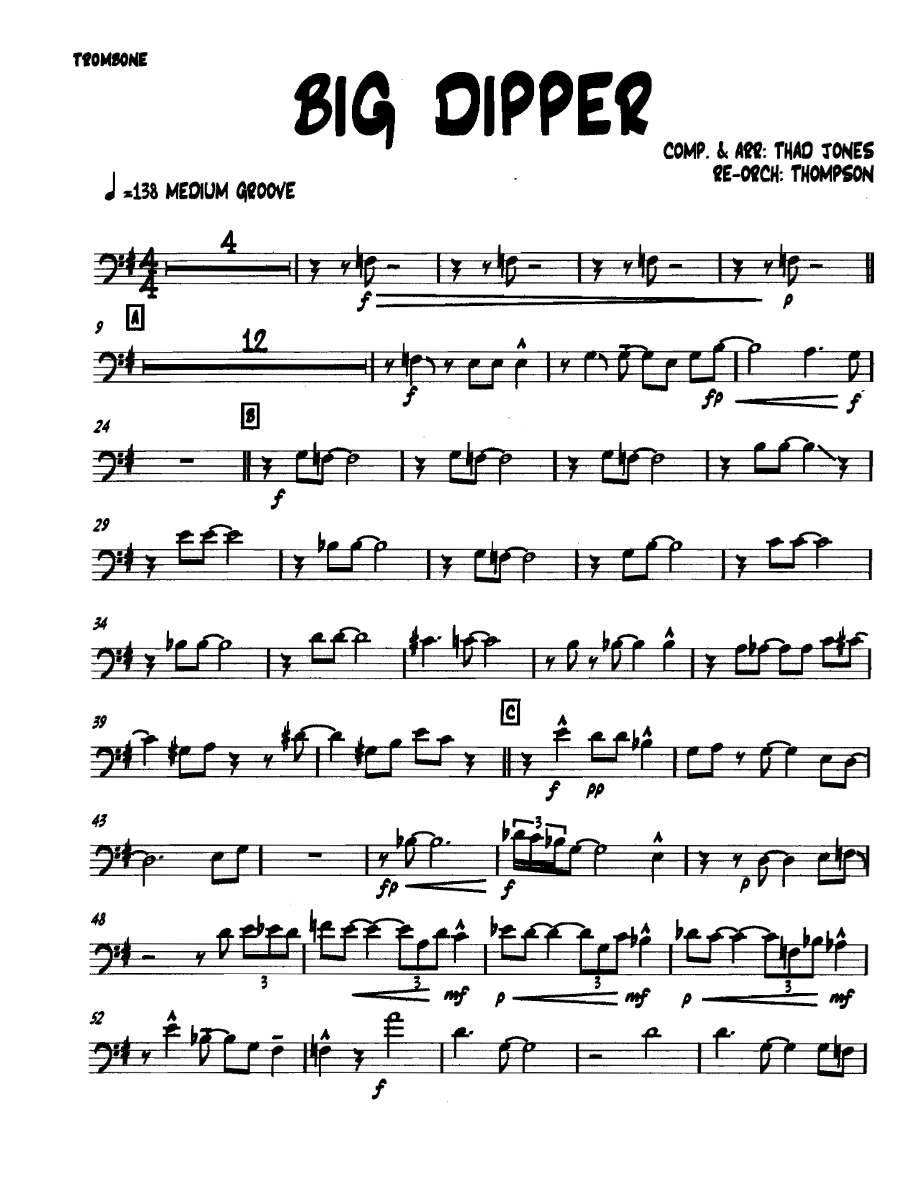 Bigdipper Trombone — sheet music preview