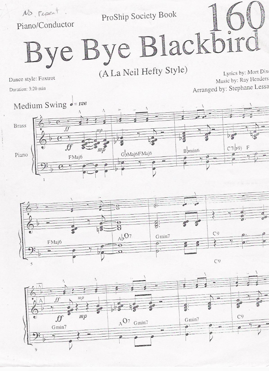 PIANO 160 blackbird — sheet music preview