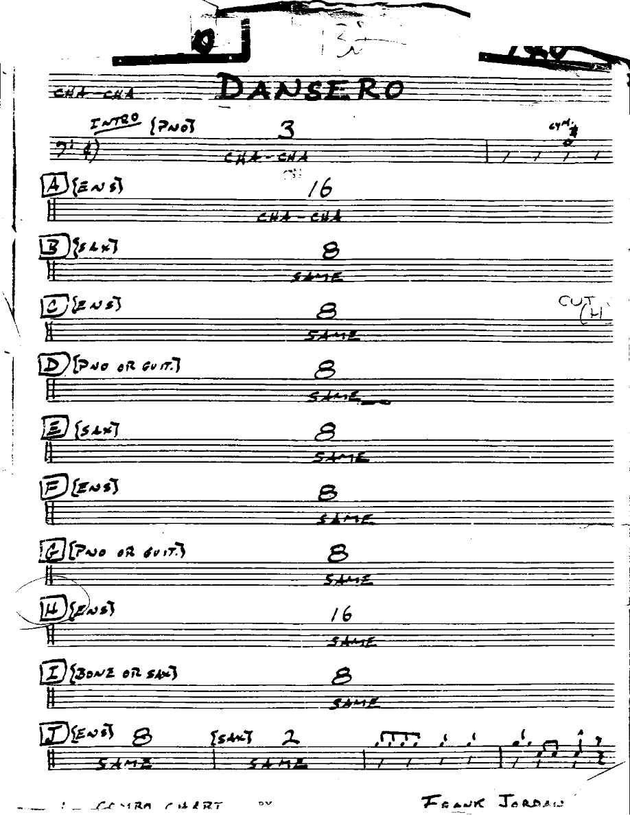 Dansero-Drums — sheet music preview
