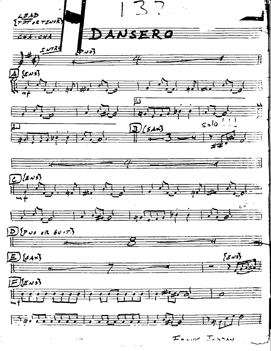 Dansero-Trumpet — sheet music preview