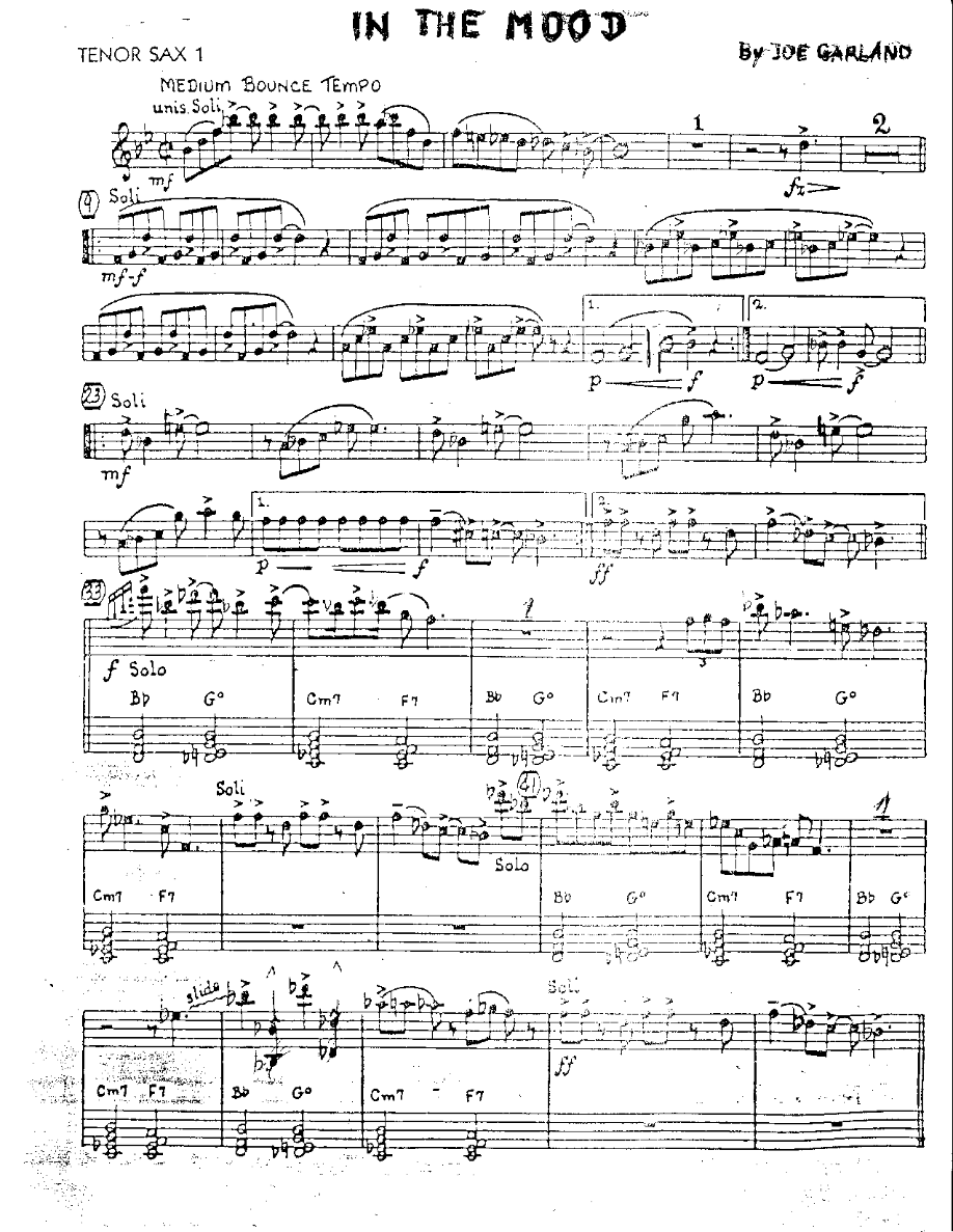 IN the Mood — sheet music preview