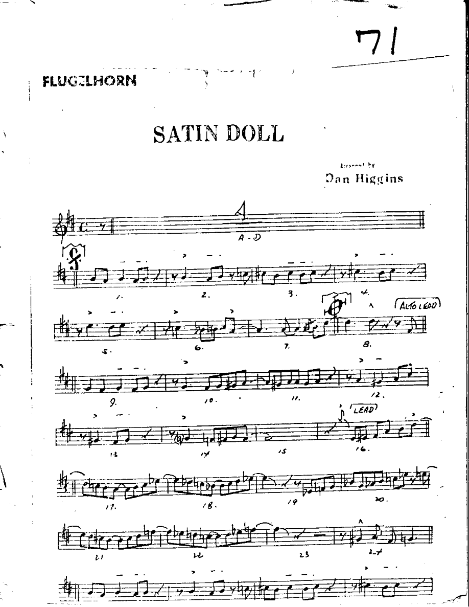 Satin Doll — sheet music preview