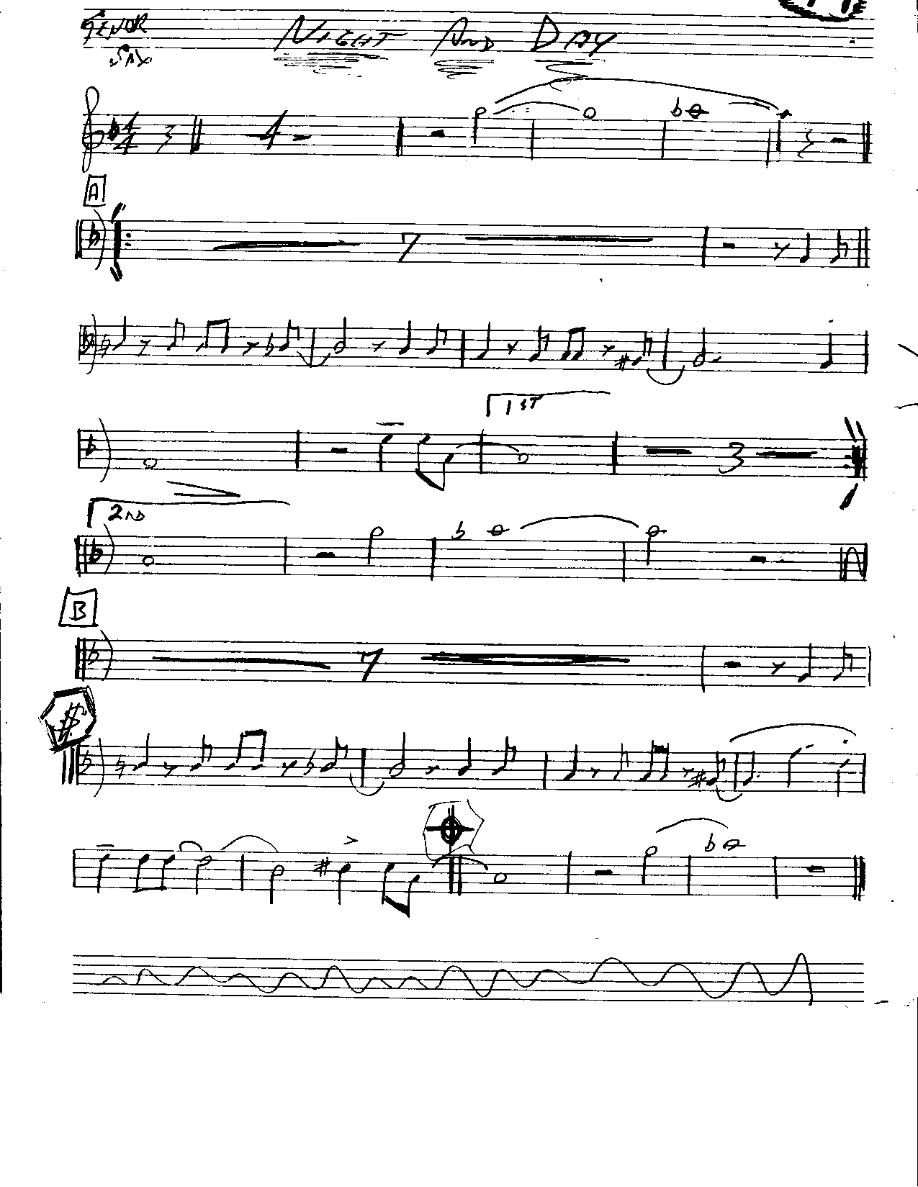 Night And Day — Small Ensemble sheet music by Mr. X | Swing