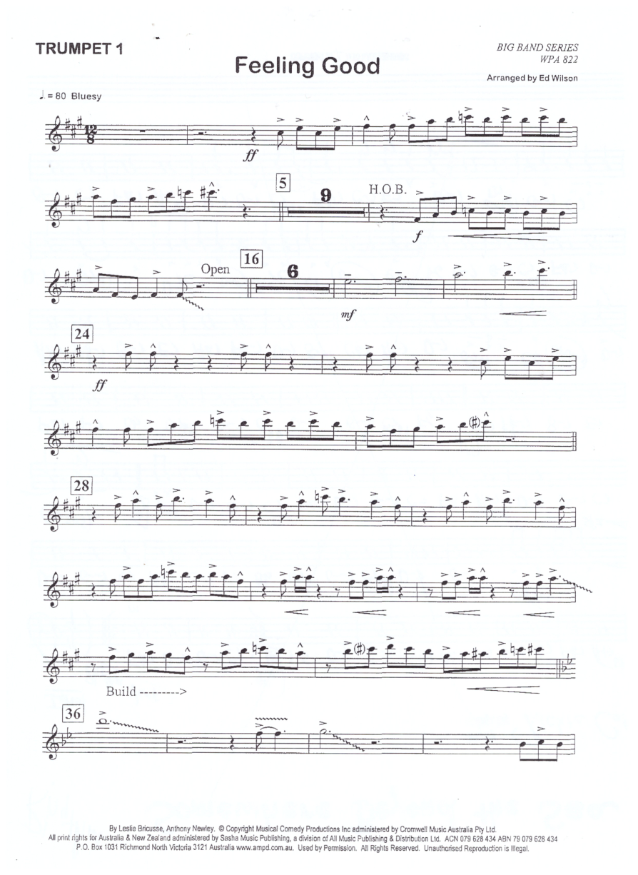 arr. Ed Wilson — sheet music preview