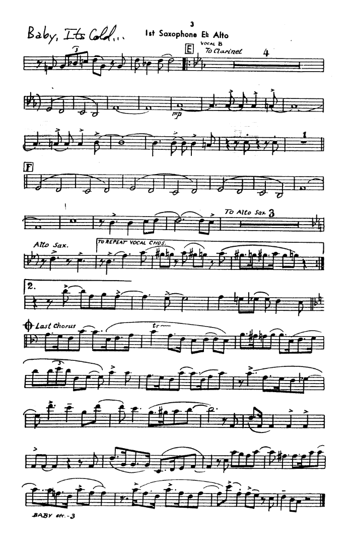 Baby, It's Cold Outside — sheet music preview