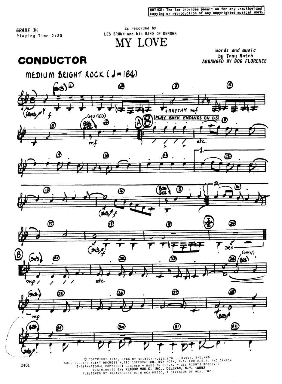 My Love (Bob Florence-Les Brown) MP3 — sheet music preview